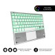 SUBBLIM Teclado Bluetooth Smart Backlit BT Keyboard Touchpad Silver - sub-kbt-smbt50